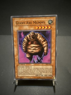 Yu-Gi-Oh! TCG 1st Edition, Giant Axe Mummy PGD-023 NM