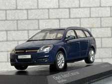 *BOXED* 1:43 MINICHAMPS 2004 OPEL ASTRA CARAVAN (blu) Vauxhall LHD MODEL CAR!!