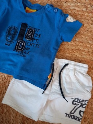 Sommer Sale Marken Set Gr 68 Baby, Boys, Junge, Timberland Shorts, Steiff Shirt