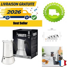 Bialetti New Venus Induction Cafetière Expresso Inox 10 Tasses 460 ml