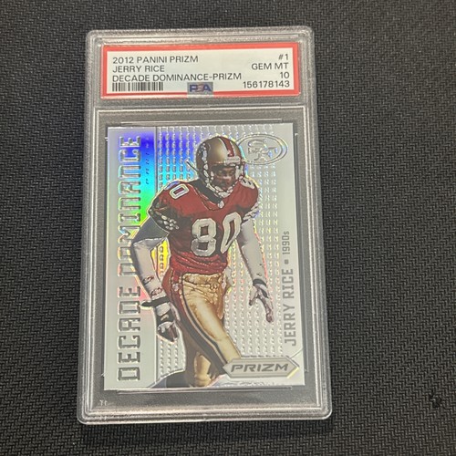 2012 Prizm Silver Prizm Jerry Rice Decade Dominance #1 PSA 10 Gem Mint 49ers