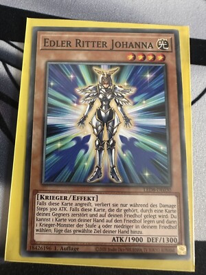 YuGiOh Edler Ritter Johanna LED8-DE030 Common Neu 1st