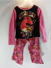 Angry Birds Kids Boys 2Pc.Pajama/Sleepwear Set Pants  Long Sleeve T-shirt Sz 4