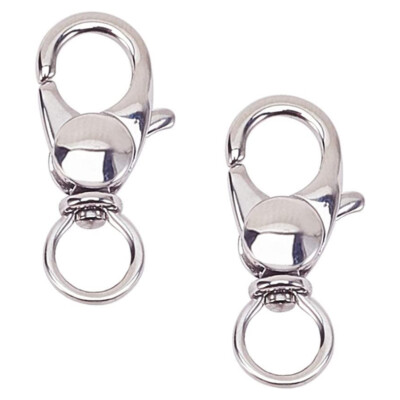 2 Stck. Edelstahl Schwenkbar Hummer Kralle Verschlüsse Auslöser Druckknopf Hakenriemen 25 mm