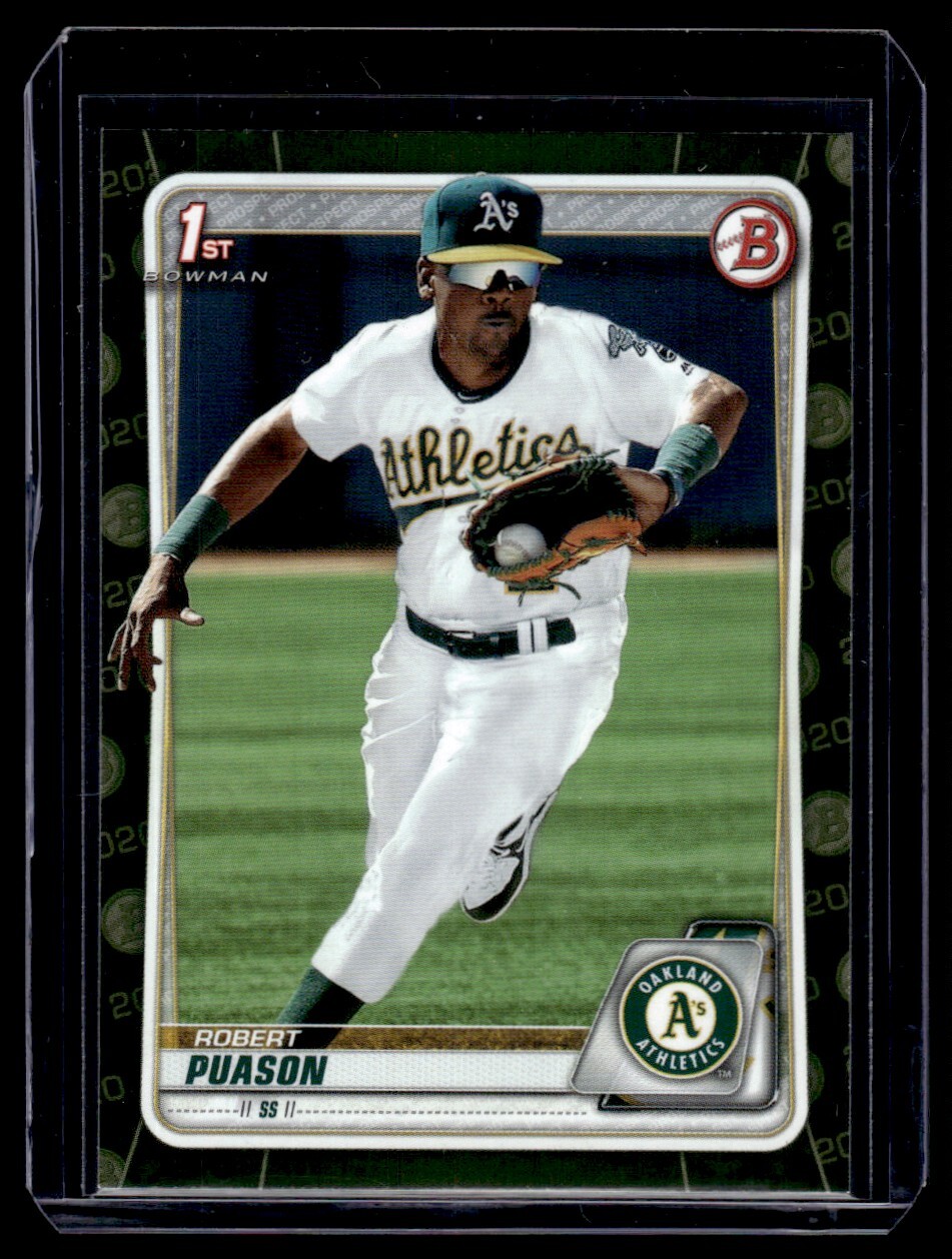 2020 Bowman Prospects CAMO Robert Puason Oakland Athletics #BP-145