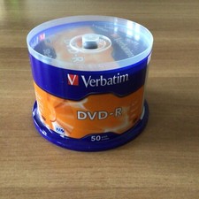 50 DVD -R VERBATIM vergini vuoti 16X Advanced Azo dvdr 4.7 Matt Silver 43548