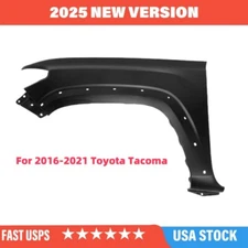 Black Fender Front Left Driver Side Compatible with 2016-2021 Toyota Tacoma