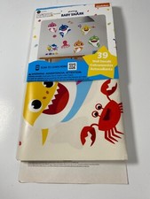 Pinkfong BABY SHARK 39 Wall Decals Removable Peel  Stick Kids Play Room Decor