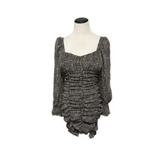 New! Hyfve Long Sleeve Ruched Mini-Dress Sz S