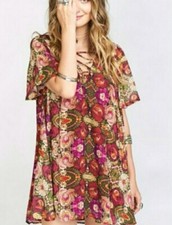 SHOW ME YOUR MUMU RANCHO VISTA TUNIC DRESS. SIZE SMALL