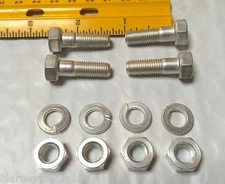 Harley CP-1038 5/16”-24 x 1" Bolts w/ Nuts & Lock Washers Qty 4 OEM 4000