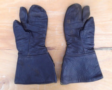 Handschuhe Leder  Motorrad Oldtimer Lederkappe alt Antik um 1930-50