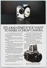 Vintage Print Ad 1986 Hasselblad Camera, Built To Take Priceless Pictures