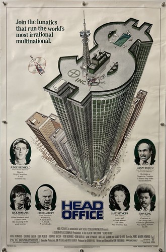 HEAD OFFICE Original One Sheet Movie Poster - 1986 - DANNY DEVITO - ROLLED!