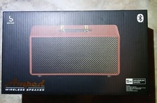 BassJaxx AMPED Classical Themed Wireless Bluetooth Speaker - Brown w/Gold NIB 