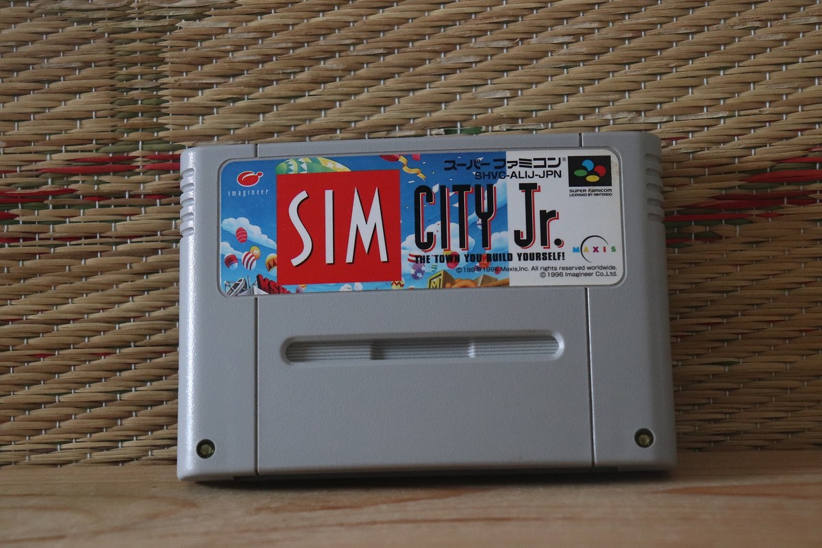 シムシティジュニア Sim City Jr. Super Famicom SFC Japan import Boxed + Manual