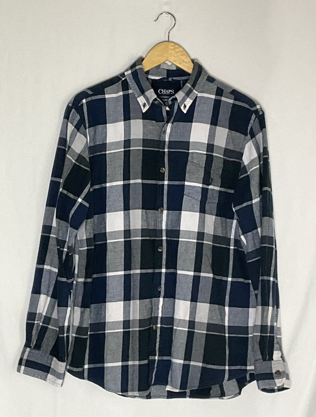 Chaps Performance Long Sleeve Flannel Button Up S… - image 1