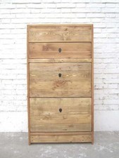Asien Schuhschrank naturfarben Vollholz Landhausstil.Luxury Park