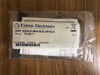 Extron 70-428-11, Two Mini XLR 3-pin Male to Solder Cups - Switchcraft