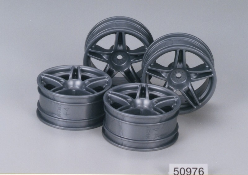 Tamiya 26mm+4mm Black Enzo Ferrari Wheels (x4) HPI/Xray/Associated/Kyosho/TRF