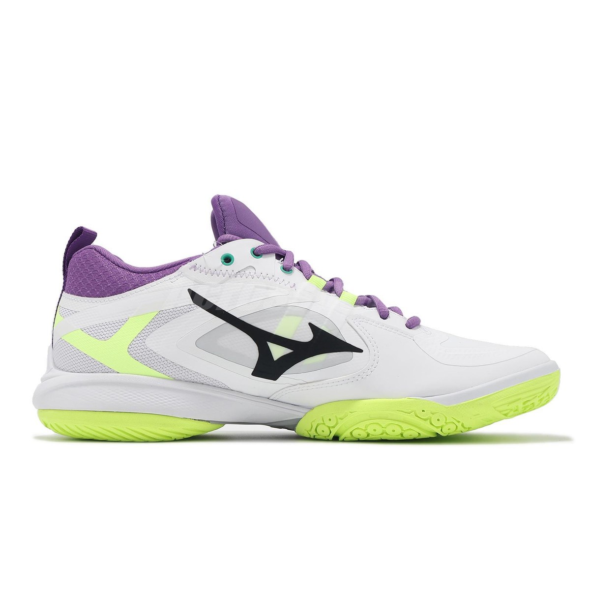 Mizuno Wave Claw Neo 3 Wide White Purple Green Men Badminton
