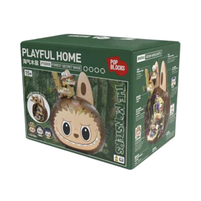 Pop Mart Labubu Forest Secret Base Playful Home Block Set w
