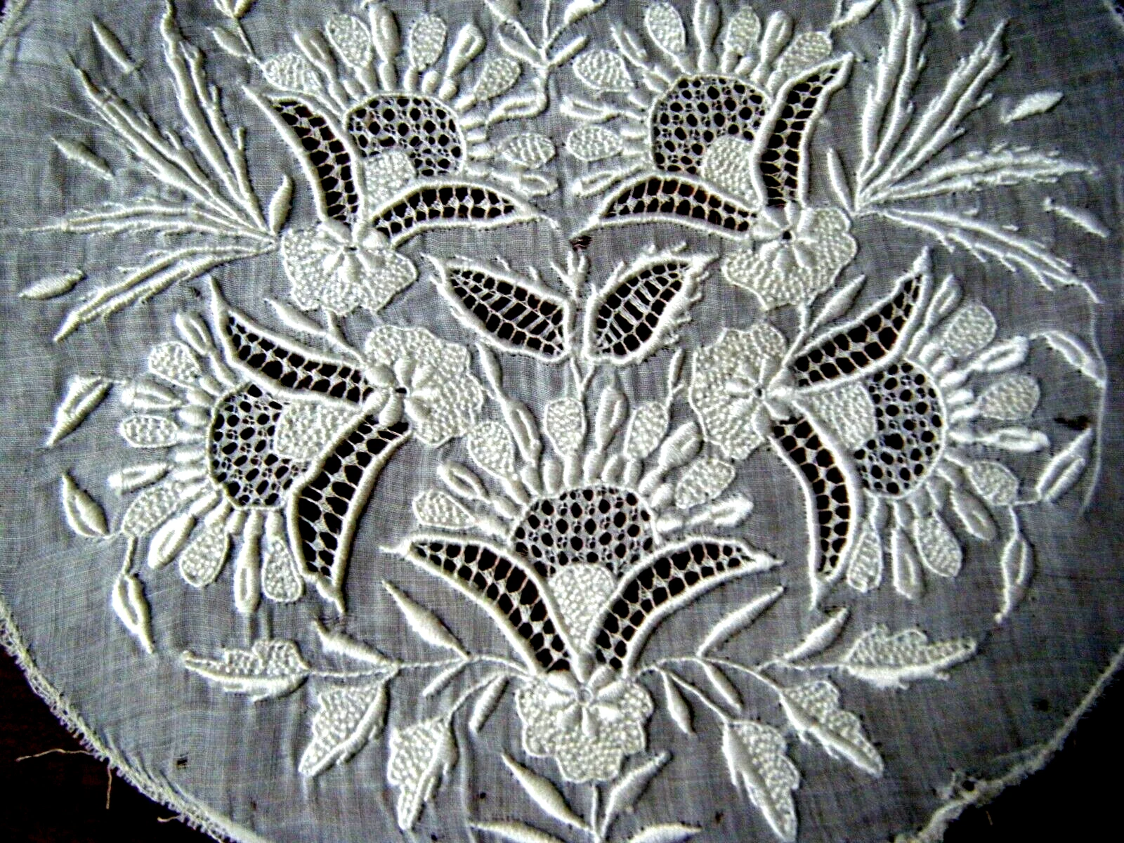 BEAUTIFUL Antique 18c Ayrshire Embroidery Work Baby Bonnet Cap
Opens in a new window or tab