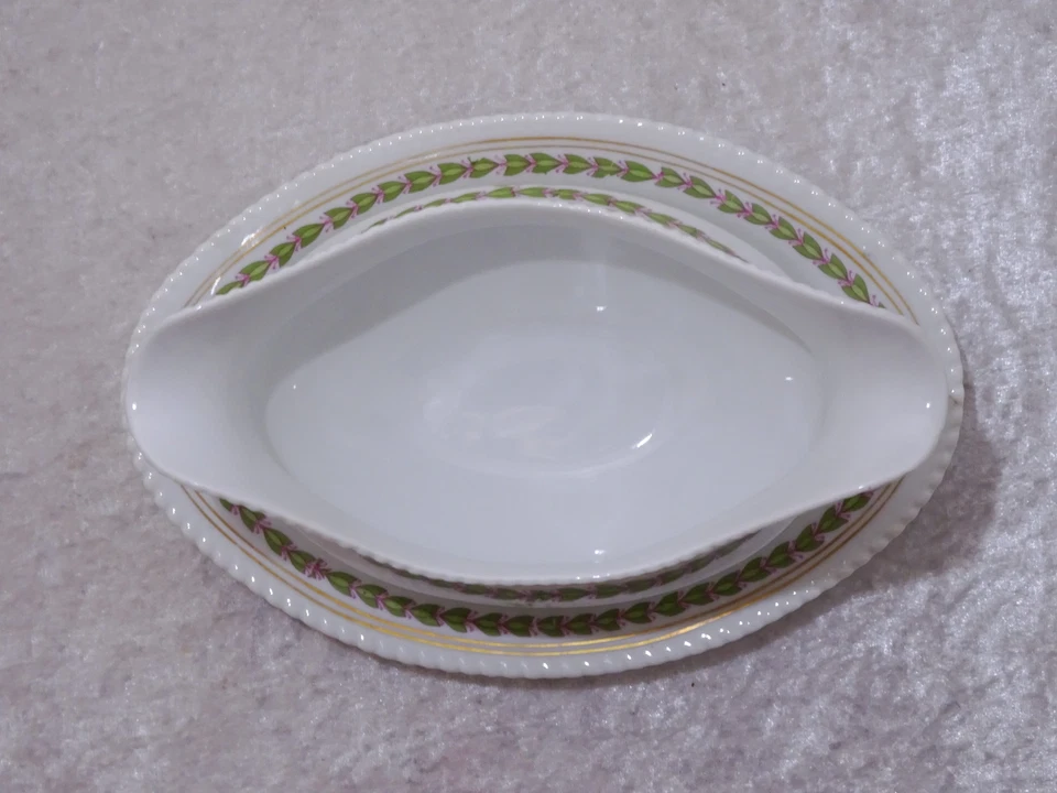 Antico Fraureuth Design Porcellana Salsiera - Vintage Um 1900 - Tacchino - 22 CM - Immagine 4 di 4