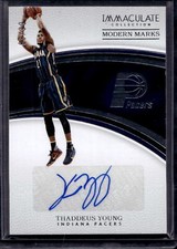 2016 Immaculate Collection Thaddeus Young Modern Marks PSA #/99