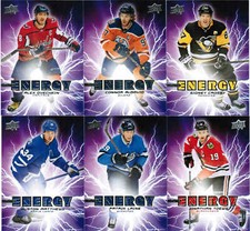 19/20 2019 UD SERIES 1 HOCKEY PURE ENERGY COMPLETE INSERT SET 50 MCDAVID CROSBY
