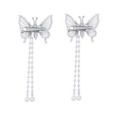 Long Tassels Hairclip Clip Butterfly Hair Pin Costume Accessory