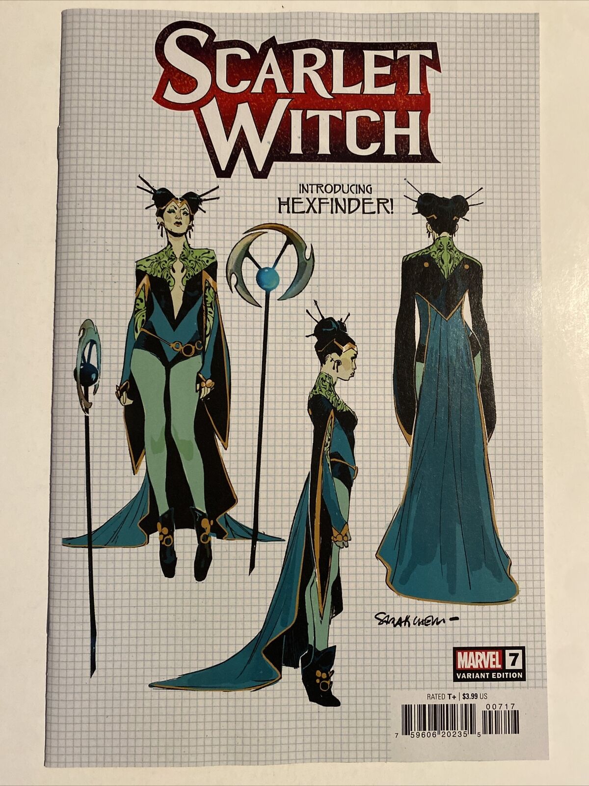 Scarlet Witch #7 (Marvel, 2023) Pichelli Design 1:10 Variant 8/2/23