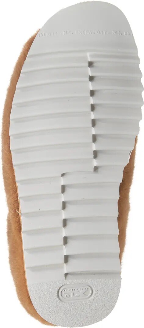 SAOLA NIB $325 Rag & Bone Eira Plush Faux Fur Slipper Rubber Sole Camel Sz 7.5