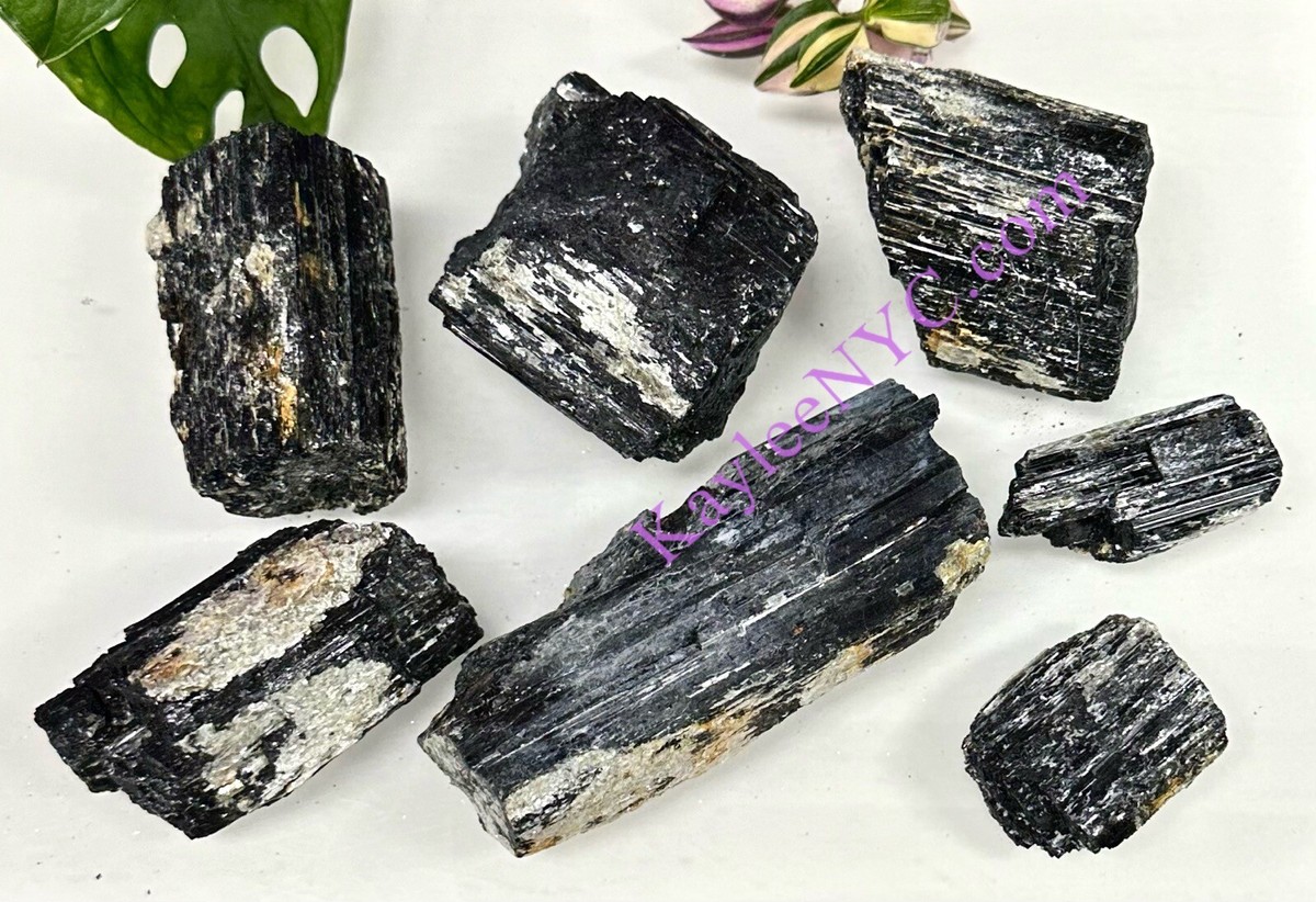 Wholesale Lot Lbs Natural Black Tourmaline With Muscovite Mica