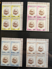 Briefmarken von Zaire - postfrische Marken in 4er Blöcken