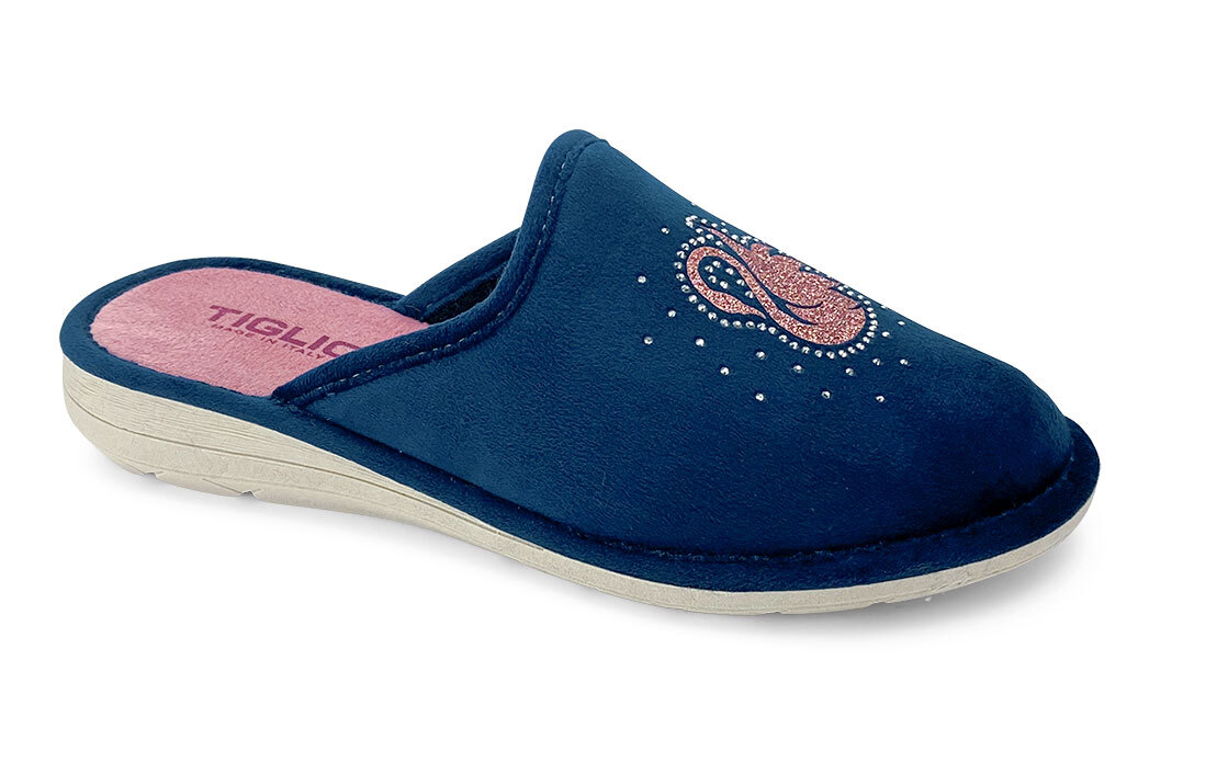 TIGLIO 2596 AZUL LAVANDA ZAPATILLAS CIABATAS MUJER CERRADAS INVERNALES