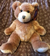 Brand NEW Brown Plush Teddy Bear 17" NWT SOFT Snuggly Pawsenclaws