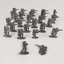 vintage barclay manoil military army lead cast iron soldiers lot of 26