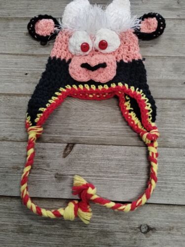 Handmade Mimi Jo Babies Dropp Crochet Goat Hat - Picture 1 of 3
