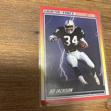1990 Score Bo Jackson Ground Force #330 Oakland Raiders