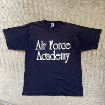 Vintage 90s Champion Air Force Academy T Shirt Large Navy Blue 