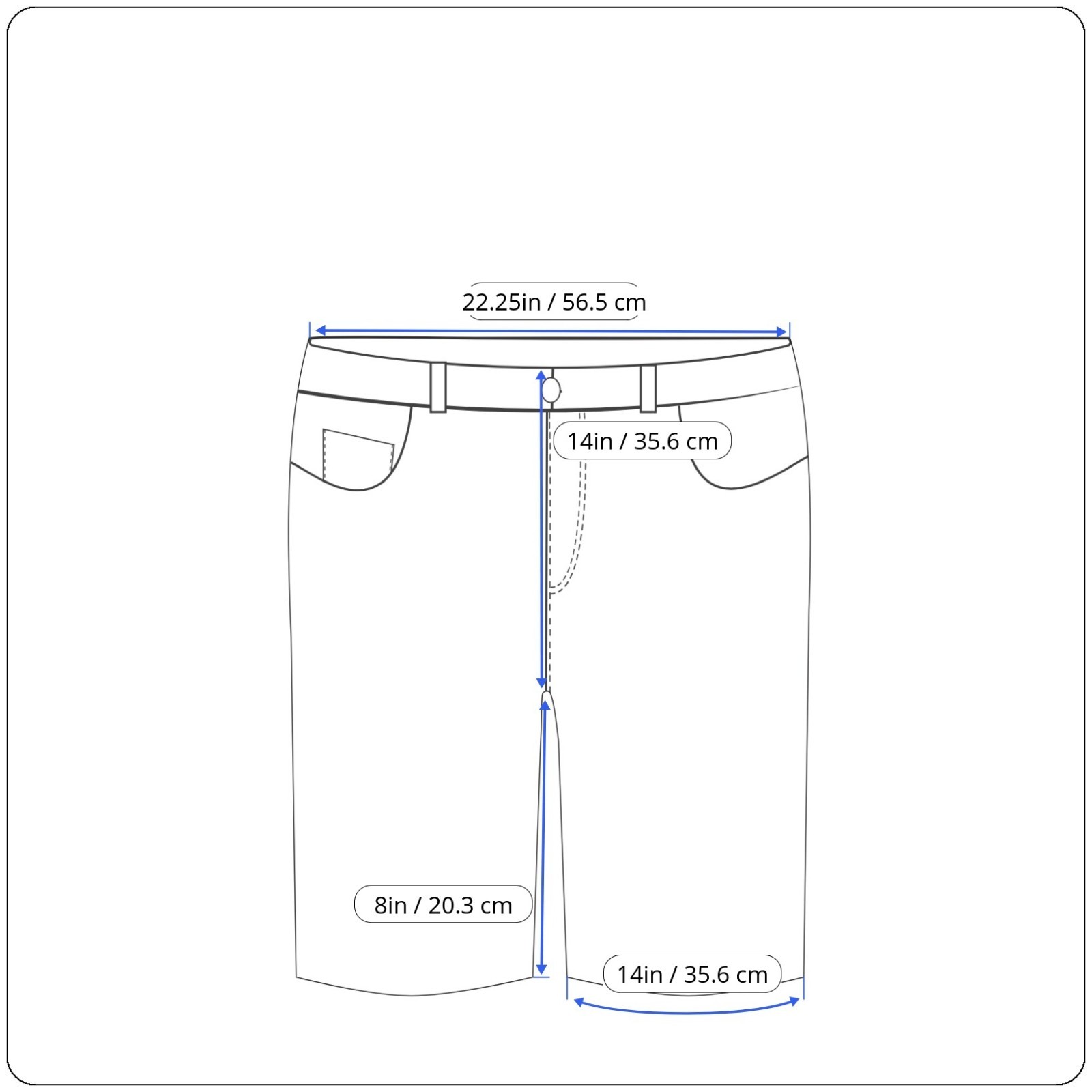 Levis Chino Shorts Mens Size 44 Steel Blue XX Chino Relaxed Fit 8" Inseam thumbnail 12