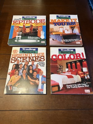 Vintage Lot Of 4 Trading Spaces Home Decoration Improvement Books Episode Guide