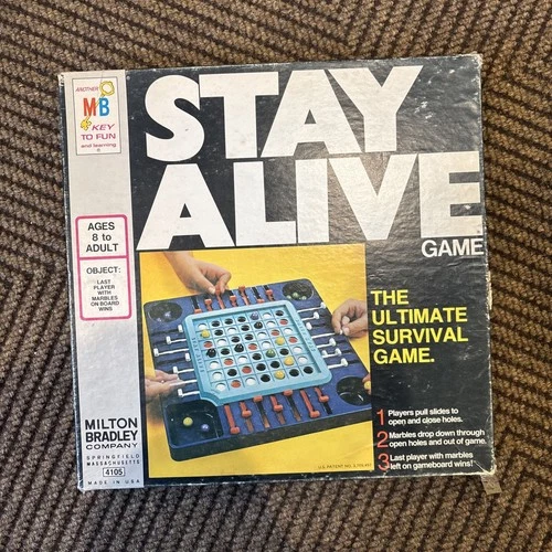 Vintage 1971 Stay Alive game by Milton Bradley Complete