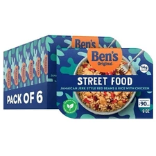 Ben’s Original Street Food Jamaican Jerk Style Beans & Rice w/Chicken