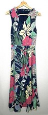 NWT Talbots Voile Hibiscus Maxi Dress Cotton Floral Women’s Size 2