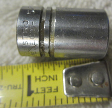 5/16" INDESTRO 1/4" Drive 8 Point 5/16 Socket 6010S  USA VTG tool,double square