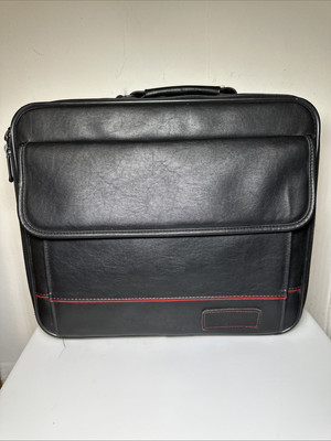 Targus Large Computer Bag Carrying Case Briefcase Laptop Notebook Leather 