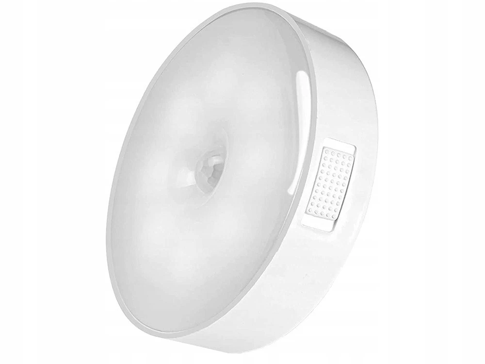 Luz nocturna LED con detector de movimiento regulable PIR USB batería sensor armario