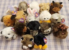 Swibco Puffins Collection Plush Animals Lot of 17 Vintage
